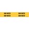 Brady Pipe Marker, Raw Water, Yel, 3/4 to2-3/8 In, PK4 7231-4 - alternate 1