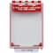 Safety Technology International Pull Station Guard, Polycarbonate, Surface Mount, 5 1/2 in W x 8 1/8 in H x 4 in D, Red STI-13210FR - alternate 1