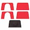 Safety Technology International Pull Station Guard, Polycarbonate, Surface Mount, 5 1/2 in W x 8 1/8 in H x 4 in D, Red STI-13210FR - alternate 4