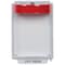 Safety Technology International Pull Station Cover w/Horn, Polycarbonate, Flush Mount, 5 1/2 in W x 8 1/8 in H x 2 5/8 in D, Red STI-13020NR - alternate 1