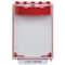 Safety Technology International Pull Station Cover w/Horn, Polycarbonate, Surface Mount, 5 1/2 in W x 8 1/8 in H x 4 in D, Red STI-13220NR - alternate 1
