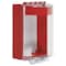 Safety Technology International Pull Station Cover w/Horn, Polycarbonate, Surface Mount, 5 1/2 in W x 8 1/8 in H x 4 in D, Red STI-13220NR - alternate 3