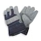 Condor Leather Gloves, Cowhide, Safety Cuff, Wing Thumb, Gray/Blue, XL, 1 PR 20GY99 - alternate 3