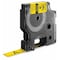 Dymo RHINO (R) Heat Shrink Tube Label 1/2" x 60"H, Black on Yellow 18056 - alternate 2