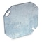 Raco Box Cover, Octagon Box Type, 0 Gang, Galvanized Steel, Blank Cover Type 722 - alternate 1