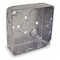 Raco Electrical Box, Square, 2 Gangs, Galvanized Zinc, 1-1/2 in D, 4 in W, 4 in L, 21 cu in Capacity 192 - alternate 1