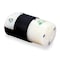 Hubbell Wiring Device-Kellems Straight Blade Connector, 5-15R, 15 A, 125V AC, 2 Pole, 3 Wire, Screw Terminals, Black, White HBL8219C - alternate 1