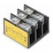 Eaton Bussmann Miniature Distribution Block, 3 Poles, 14 AWG to 2/0 AWG, 175 A, 600 V AC/DC, Black 16220-3 - alternate 1