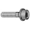 Zoro Select M6-1.00 Socket Head Cap Screw, Socket Flanged, Black Oxide Steel, 25 mm Length, 10 PK SCFS206025-010P1 - alternate 2