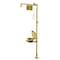 Bradley Shower with Eyewash, Floor Mount, Galvanized Steel Pipe, 94 1/8 in H, Plastic Bowl, Yellow S19314PDCFW - alternate 1