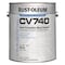 Rust-Oleum Interior/Exterior Paint, Flat, Oil Base, Black, 1 gal 255609 - alternate 1