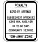 Lyle Tow Zone No Parking Sign, 10" W, 12" H, English, Aluminum, White HC-NJ01-10HA - alternate 2