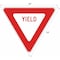 Lyle Yield Traffic Sign, 24 in H, 24 in W, Aluminum, Triangle, English, R1-2-24DA R1-2-24DA - alternate 2