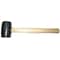 Westward 2 lb Rubber Mallet, 3 1/2 in Face Dia., 13 3/8 in L Wood Handle 6DWK9 - alternate 2