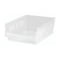 Quantum Storage Systems Clear Shelf Bin, 11-5/8"L x 8-3/8"W x 4"H, Load Capacity: 50 lb QSB107CL - alternate 1