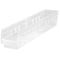 Quantum Storage Systems Clear Shelf Bin, 23-5/8"L x 4-1/8"W x 4"H QSB105CL - alternate 2