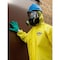 Lakeland Chemical Resistant Coveralls, Hooded Coverall, 2XL, ChemMax(R) 1, Elastic Wrist, Elastic Ankle PBLC55428-2X - alternate 2