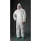 Lakeland Chemical Resistant Coveralls, Hooded Coverall, M, ChemMax(R) 2, Elastic Wrist, Elastic Ankle, White PBLC44428-MD - alternate 1