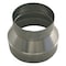 Greenseam Round Duct Reducer, 6 in x 5 in Duct Dia, Galvanized Steel, 24 ga GA, 6 in W, 6" L, 5 3/4 in H GRR6P5PGA24 - alternate 1