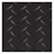 Condor Antifatigue Mat, 3 ft. L x 2 ft. W, 9/16" Thickness, Vinyl, Diamond Plate, Black 6ENJ1 - alternate 2