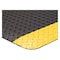 Condor Antifatigue Mat, 3 ft. L x 2 ft. W, 9/16" Thickness, Vinyl, Diamond Plate, Black/Yellow 6ENJ2 - alternate 1