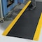 Condor Antifatigue Mat, 3 ft. L x 2 ft. W, 9/16" Thickness, Vinyl, Diamond Plate, Black/Yellow 6ENJ2 - alternate 2
