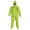 Dupont Respirator Fit Hood. Elastic Wrists. Double Storm Flap with Adhesive Closure. Lime Yellow. MD TK128TLYMD000200 - alternate 2