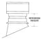 Ameri-Vent Female Vent Adapter, 4" Dia., 6" L 4EUA-F - alternate 2