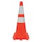 Zoro Select Traffic Cone, PVC, High-Intensity Prismatic, 28 in Height, 5 lb, Orange 6FGZ5 - alternate 1
