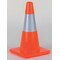 Zoro Select Traffic Cone, PVC, High-Intensity Prismatic, 18 in Height, 3 lb, Orange 6FHC5 - alternate 4