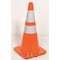 Zoro Select Traffic Cone, PVC, High-Intensity Prismatic, 28 in Height, 7 lb, Orange 6FHC6 - alternate 4