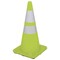 Zoro Select Traffic Cone, PVC, High-Intensity Prismatic, 36 in Height, 10 lb, Lime 6FHA8 - alternate 3