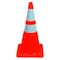 Zoro Select Traffic Cone, PVC, High-Intensity Prismatic, 36 in Height, 10 lb, Orange 6FHA2 - alternate 2
