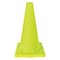 Zoro Select Traffic Cone, PVC, Non-Reflective, 18 in Height, 2.2 lb, Lime 6FHA3 - alternate 1