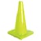 Zoro Select Traffic Cone, PVC, Non-Reflective, 36 in Height, 10 lb, Lime 6FHA5 - alternate 2