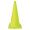 Zoro Select Traffic Cone, PVC, Non-Reflective, 28 in Height, 7 lb, Lime 6FHA4 - alternate 1