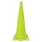 Zoro Select Traffic Cone, PVC, Non-Reflective, 36 in Height, 10 lb, Lime 6FHA5 - alternate 1