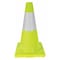 Zoro Select Traffic Cone, PVC, High-Intensity Prismatic, 18 in Height, 2.2 lb, Lime 6FHA6 - alternate 1