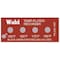 Wahl Temp Indicator, Strip, Red, 10PK 240-150F - alternate 1