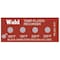 Wahl Temp Indicator, Strip, Red, 10PK 240-161F - alternate 2