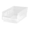 Quantum Storage Systems Shelf Storage Bin, Polypropylene, Clear, 4 in H, 6 5/8 in W, 11 5/8 in L QSB102CL - alternate 1
