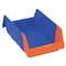 Akro-Mils Shelf Storage Bin, Plastic, Blue/Orange, 4 in H, 6 3/4 in W, 11 5/8 in L 36462BLUE - alternate 1