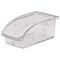 Akro-Mils Hang & Stack Storage Bin, Plastic, Clear, 3 1/4 in H, 4 1/8 in W, 7 3/8 in L 305A3 - alternate 1