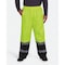 Utility Pro Hi-Visibility Rain Pants, Teflon, 28 in Inseam, Drawstring Closure, Yellow, Size M UHV452P-M-28 - alternate 1