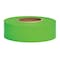 Zoro Select Flagging Tape, No Legend, Fluorescent Green, 1 3/16 in Wide x 150 ft Length, Vinyl, 4.5 mil TFGG-200 - alternate 2