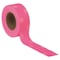 Zoro Select Flagging Tape, No Legend, Fluorescent Pink/White, 1 3/16 in Wide x 150 ft Length, Vinyl, 2.5 mil PDPGW-200 - alternate 1