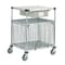 Metro Corrosion-Resistant Wire Security Cart with Solid Top Shelf, 600 lb Capacity, 24 in W x 30 in L x SECMLAB - alternate 2