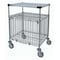 Metro Corrosion-Resistant Wire Security Cart with Solid Top Shelf, 600 lb Capacity, 24 in W x 30 in L x SECMLAB - alternate 1