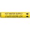 Brady Pipe Mrkr, Hot Water Supply, 1-1/2 to2-3/8, 4082-B 4082-B - alternate 1