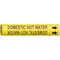 Brady Pipe Mrkr, Domestic Hot Water, 3/4 to1-3/8, 4051-A 4051-A - alternate 1